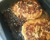 ワインに合う♪鶏ひき肉の照焼きハンバーグ作り方7写真