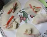 カニカマとチーズ入り餃子作り方1写真