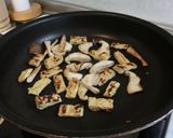 貝割れと焼油揚げ・椎茸のささっと和え作り方3写真