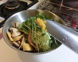貝割れと焼油揚げ・椎茸のささっと和え作り方6写真
