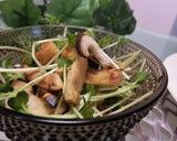 貝割れと焼油揚げ・椎茸のささっと和え作り方8写真