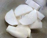 大根とこんにゃくのピリ辛炒め作り方1写真