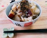 ♥さつま芋と油揚げの炊き込みご飯♥作り方5写真