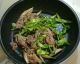 減塩　牛肉とごぼうの甘辛炒め作り方3写真