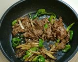 減塩　牛肉とごぼうの甘辛炒め作り方4写真