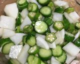 あごだしつゆを使った 梅酢の酢の物作り方7写真