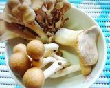香ばしキノコのズンダ(枝豆)和え作り方1写真