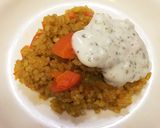簡単！ニンジンカレーピラフ ライタ添え作り方6写真