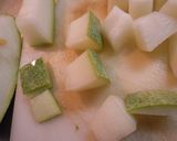 冬瓜とこんにゃくが入った、ひき肉とろみ煮作り方1写真