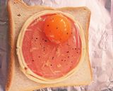 マヨハム目玉焼きトースト☆作り方2写真