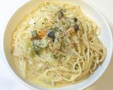 シチューのリメイクでクリームパスタ作り方6写真