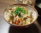 美味♡きのこ・人参・ひき肉の炊き込みご飯作り方9写真