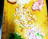 焼きそば具材残りでシャンタン炒飯作り方1写真