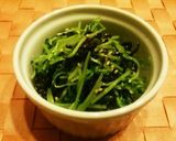 ◆簡単副菜♡ごま香る豆苗の塩昆布和え◆作り方4写真