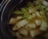 白菜や玉子なめらか中華スープ♡作り方3写真