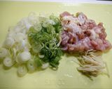 風邪予防！たっぷり葱と鶏肉の生姜炒め作り方2写真