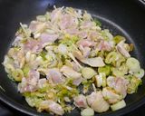 風邪予防！たっぷり葱と鶏肉の生姜炒め作り方3写真