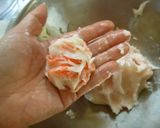 フワプリ食感♪烏賊と蟹カマの蒸し物②作り方3写真
