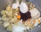 しば漬けとクリームチーズのポテトサラダ作り方3写真