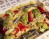 簡単♡秋刀魚と彩り野菜のオーブン焼き＊作り方3写真