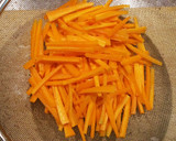 青パパイヤとにんじんのしりしり炒め作り方2写真