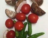 ミニトマトの肉巻き照り焼き☆作り方1写真