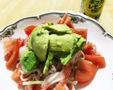 アボカドのカニかまきゅうりトマト添サラダ作り方3写真