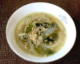 簡単☆ダシダで韓国風☆さば缶わかめスープ作り方4写真