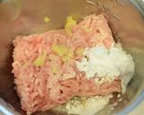 甘辛つくねと蓮根のタパス作り方1写真