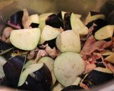 豚肉+醤油麹で茄子ピーマンしめじの煮物作り方5写真