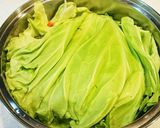 野菜たっぷり♪キャベツのミルフィーユ蒸し作り方5写真