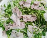 豆苗と豚バラの温サラダ作り方4写真