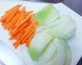 野菜とひき肉入り♪我が家のオムレツ作り方1写真