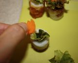 お弁当に可愛い♪ちくわとにんじんのお花畑作り方3写真