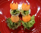 お弁当に可愛い♪ちくわとにんじんのお花畑作り方4写真