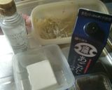 あごだしつゆともずく豆腐のサラダ作り方1写真