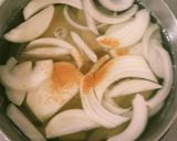 じゃがいも、玉ねぎ、ワカメの味噌汁♪作り方2写真