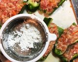 【主菜】簡単♡ピーマンの肉詰めチーズのせ作り方9写真