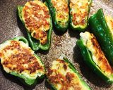 【主菜】簡単♡ピーマンの肉詰めチーズのせ作り方11写真