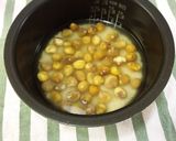 秋のごはん♪♪もちもちの栗ごはん作り方3写真