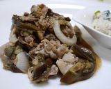 茄子ピーマン玉ねぎと豚肉のポン酢炒め作り方5写真