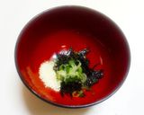 韓国海苔の簡単美味しいスープ☆即席スープ作り方1写真