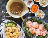 フワプリ食感♪烏賊と蟹カマの蒸し物②作り方6写真