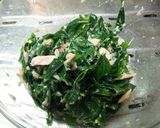 モロヘイヤとツナのポン酢和え作り方2写真