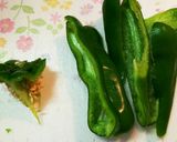 リメイクで簡単！餃子の具とピーマン炒め作り方1写真