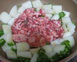 かつお節で☆冬瓜と豚肉のとろ～り煮物作り方3写真