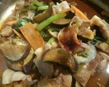 豚バラと茄子の甜麺醤炒めサラダ作り方3写真