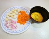 【コンロ】お麩とたまごの中華スープ作り方1写真