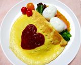おやすみうさぎ＆くま★デコオムライス作り方11写真