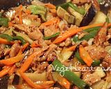 米粉麺たっぷり野菜甘酢あんかけ堅焼きそば作り方4写真
